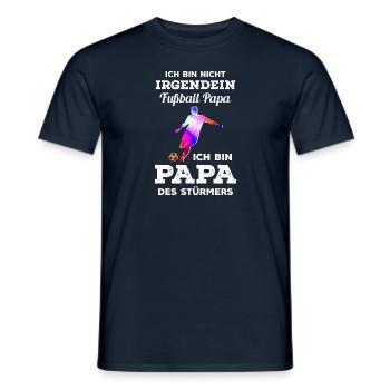Ich Bin Nicht Irgendein Fußball Papa - Männer T-Shirt - Navy - Vorne - AI Model Male 178 light (178cm)