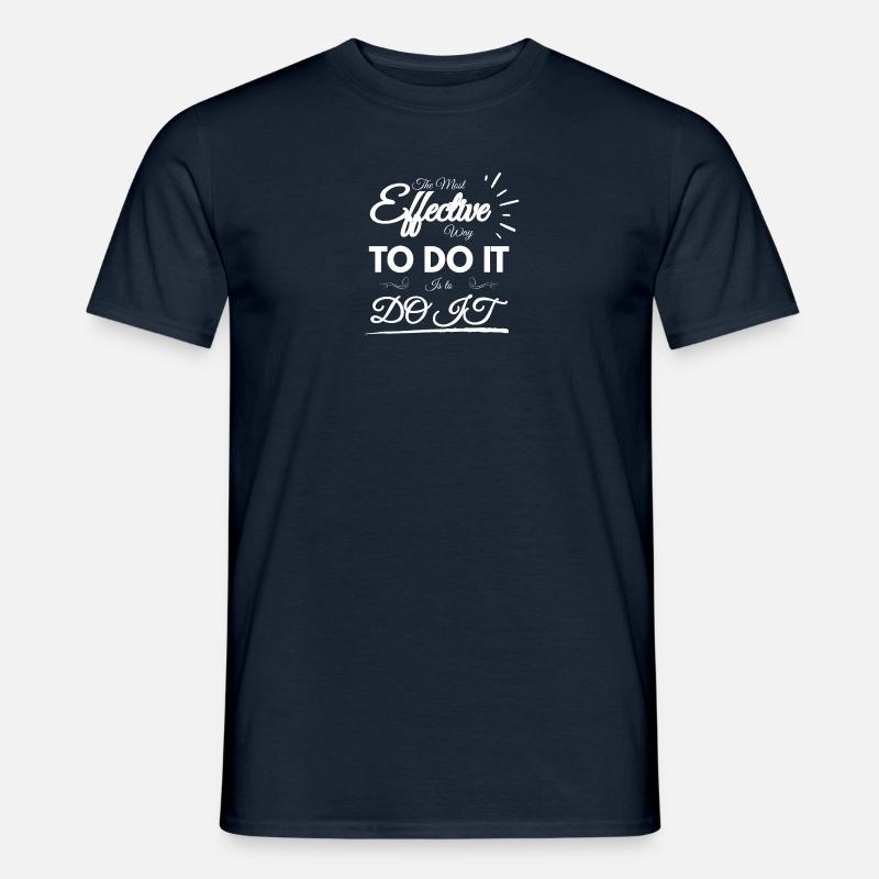 Die effektivste... Weiß - Männer T-Shirt - Navy