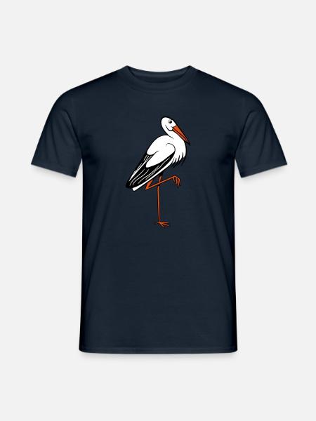 storch - Männer T-Shirt - Navy