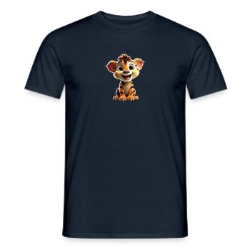 Merry Lion Cub - Men's T-Shirt - navy - Front - AI Model Male 178 light (178cm)