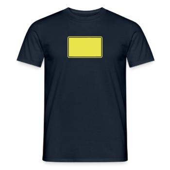 Ortsschild - Männer T-Shirt - Navy - Vorne - AI Model Male 178 light (178cm)