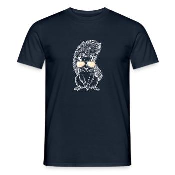 Squirrel 🐿️ - Men's T-Shirt - navy - Front - AI Model Male 178 light (178cm)