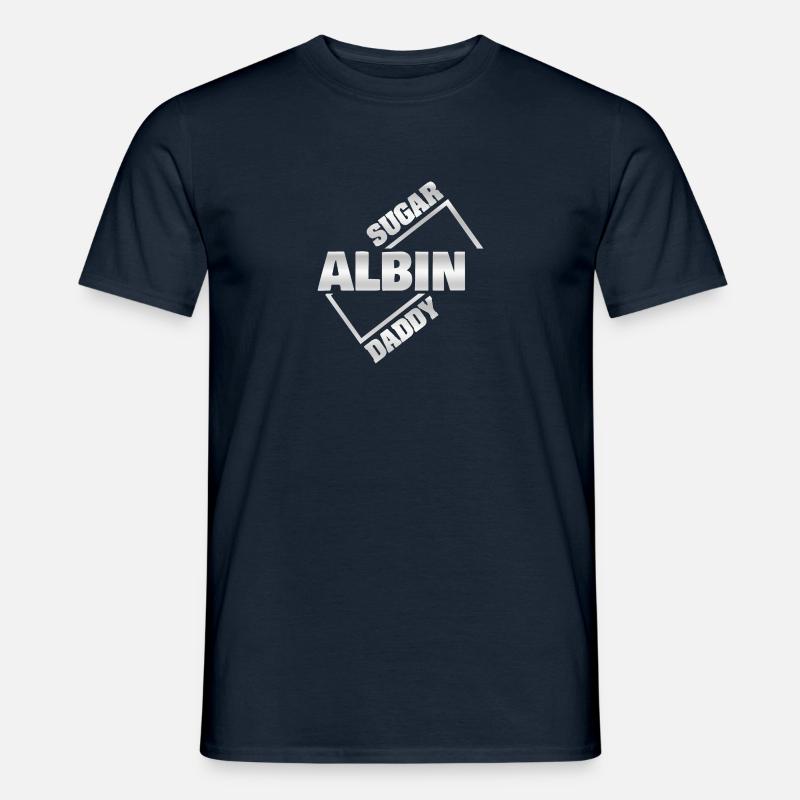 Sugar Albin - Männer T-Shirt - Navy