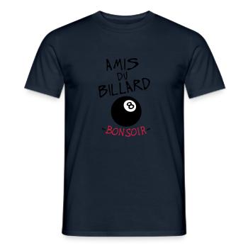 Zitat Freunden gute Nacht Billard 8 Ball Sport Humor - Männer T-Shirt - Navy - Vorne - AI Model Male 178 light (178cm)