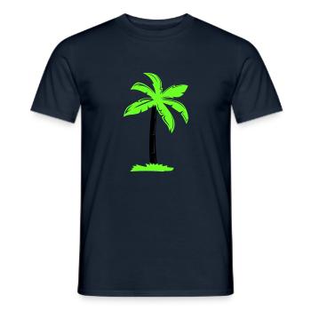 palmier - T-shirt homme - marine - Devant - AI Model Male 178 light (178cm)