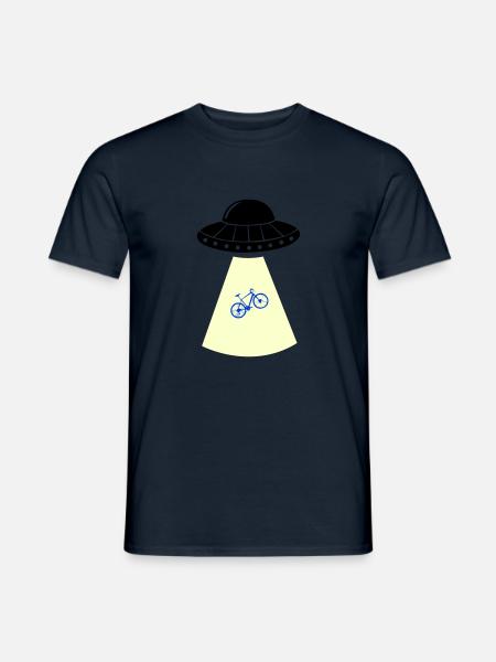 UFO Bicycle - Men's T-Shirt - navy