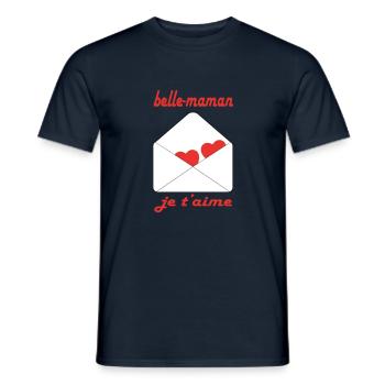 Schöne Mama, ich liebe dich - Männer T-Shirt - Navy - Vorne - AI Model Male 178 light (178cm)