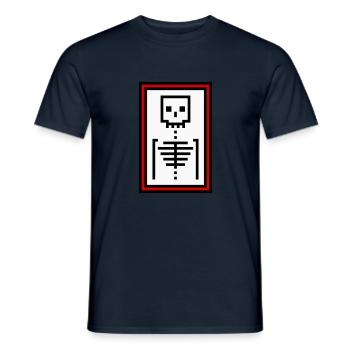 Knochen - Männer T-Shirt - Navy - Vorne - AI Model Male 178 light (178cm)