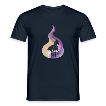 Pferde Pferdekopf Ponyhof - Männer T-Shirt - Navy - Vorne - AI Model Male 178 light (178cm)
