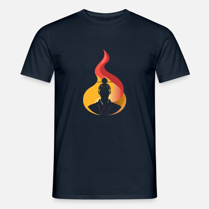 Ninja Samurai - Männer T-Shirt - Navy