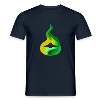 Spaceship Rocket Saucer - Men's T-Shirt - navy - Front - AI Model Male 178 light (178cm)