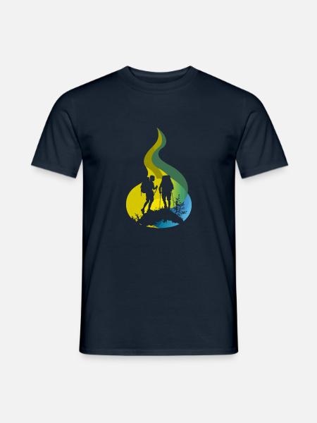 Wandern Wanderer - Männer T-Shirt - Navy