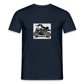 Moto3 - T-shirt homme - marine - Devant - AI Model Male 178 light (178cm)