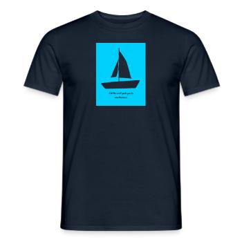 Let the wind guide you to new horizons. - Men's T-Shirt - navy - Front - AI Model Male 178 light (178cm)