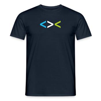 Poisson - Signe chrétien en couleurs - T-shirt homme - marine - Devant - AI Model Male 178 light (178cm)