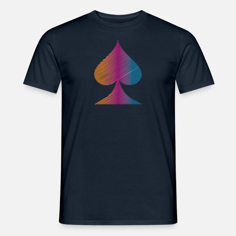 Poker Geschenkidee - Männer T-Shirt - Navy