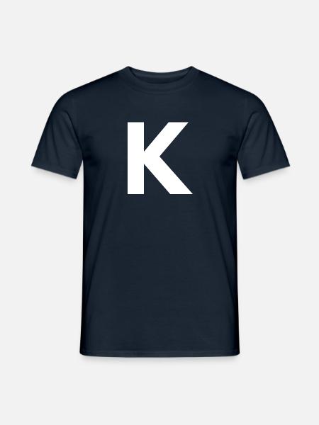 K - Men's T-Shirt - navy
