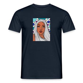 express yourself - Men's T-Shirt - navy - Front - AI Model Male 178 light (178cm)