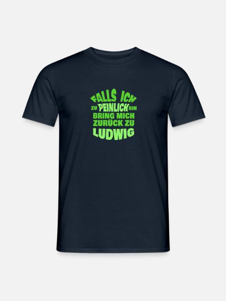Ludwig als Jungesellenabschied - Männer T-Shirt - Navy