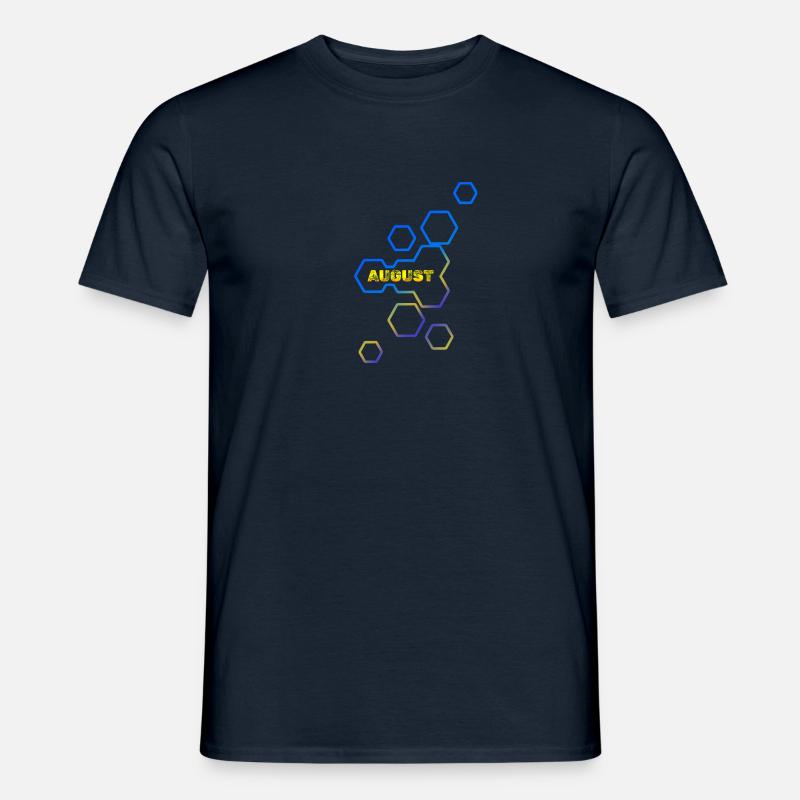 Name August - Männer T-Shirt - Navy