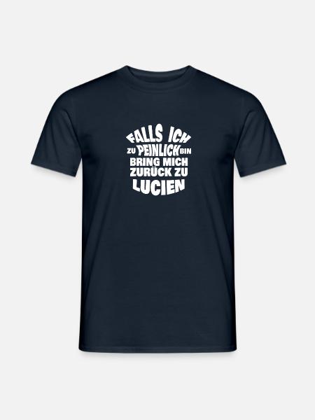 Lucien als Jungesellenabschied - Männer T-Shirt - Navy