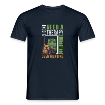 i just need Deer Hunting - Männer T-Shirt - Navy - Vorne - AI Model Male 178 light (178cm)