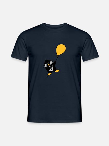 Le pingouin ballon s’envole - T-shirt homme - marine