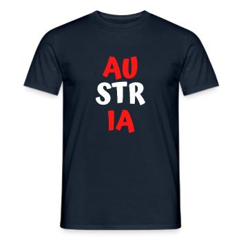 Österreich - Männer T-Shirt - Navy - Vorne - AI Model Male 178 light (178cm)