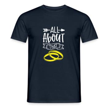 Heiraten - Männer T-Shirt - Navy - Vorne - AI Model Male 178 light (178cm)