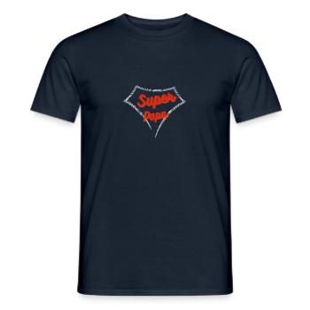 Super Father's Day Dad Birthday Gift - Men's T-Shirt - navy - Front - AI Model Male 178 light (178cm)