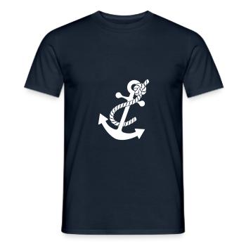 Anker - Männer T-Shirt - Navy - Vorne - AI Model Male 178 light (178cm)