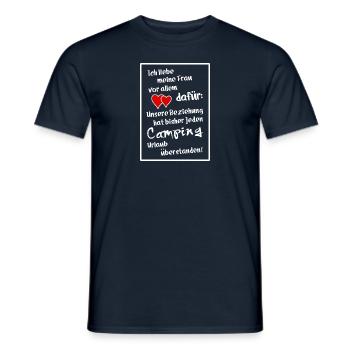 ich liebe meine frau - Männer T-Shirt - Navy - Vorne - AI Model Male 178 light (178cm)