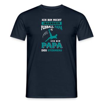 Ich Bin Nicht Irgendein Fußball Papa - Männer T-Shirt - Navy - Vorne - AI Model Male 178 light (178cm)