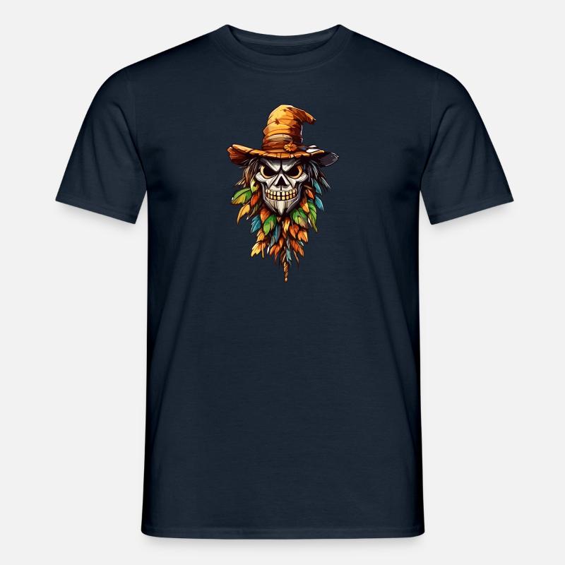 Vogelscheuche / Erntehelfer / Maisfeld / Feld - Männer T-Shirt - Navy