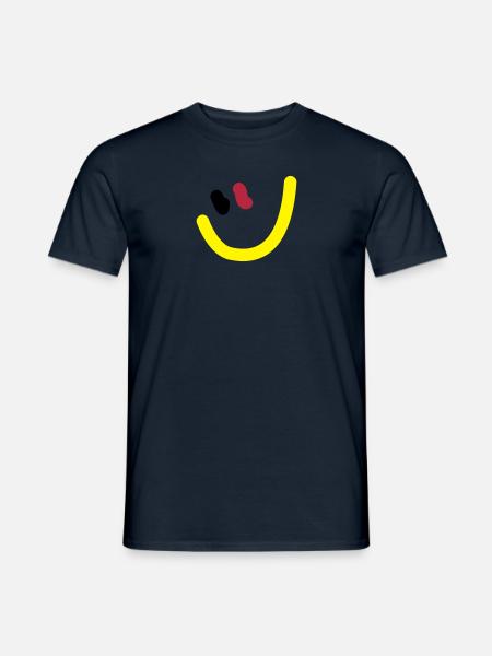 EM2018 DE (Smiley) - Männer T-Shirt - Navy