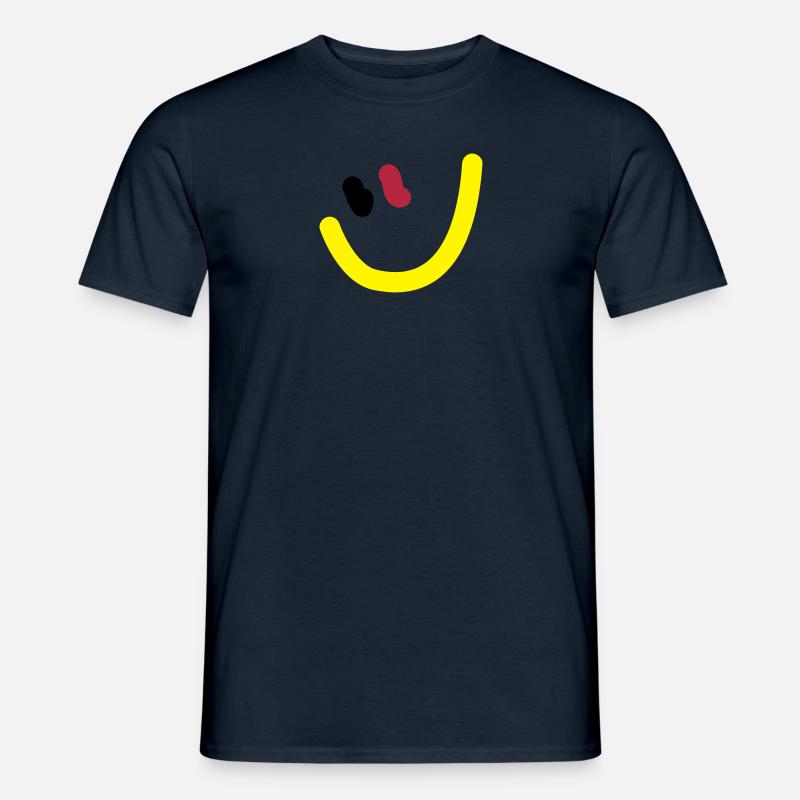 EM2018 DE (Smiley) - Männer T-Shirt - Navy