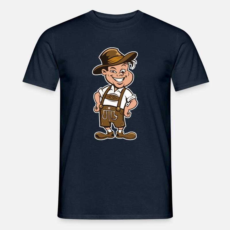Lausbub Lausbua - Männer T-Shirt - Navy