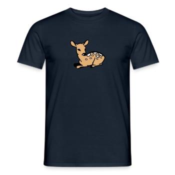 Faon - T-shirt homme - marine - Devant - AI Model Male 178 light (178cm)