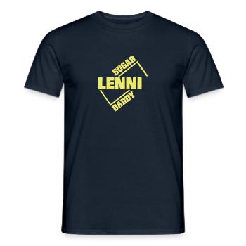 Sugardaddy Lenni - Männer T-Shirt - Navy - Vorne - AI Model Male 178 light (178cm)