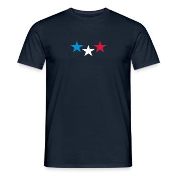 frankreich - Männer T-Shirt - Navy - Vorne - AI Model Male 178 light (178cm)