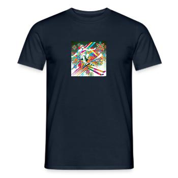 Crazy Skier - Männer T-Shirt - Navy - Vorne - AI Model Male 178 light (178cm)