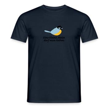 kleine Meise - Männer T-Shirt - Navy - Vorne - AI Model Male 178 light (178cm)
