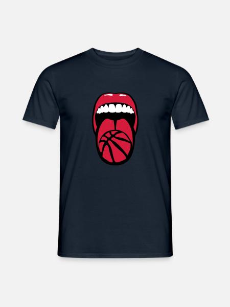 basketball pulls language language basketball - Men's T-Shirt - navy
