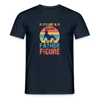 Mens It's Not A Dad Bod It's A Father Figure - Männer T-Shirt - Navy - Vorne - AI Model Male 178 light (178cm)