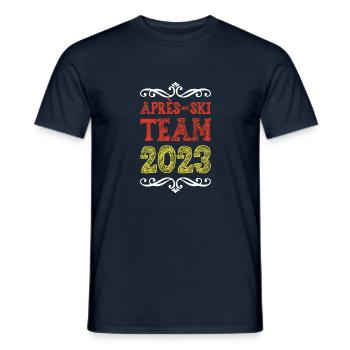 Après-Ski 2023 - Men's T-Shirt - navy - Front - AI Model Male 178 light (178cm)