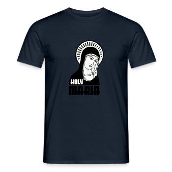 Holy Mary - Men's T-Shirt - navy - Front - AI Model Male 178 light (178cm)