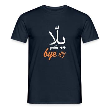 Yalla au revoir - T-shirt homme - marine - Devant - AI Model Male 178 light (178cm)