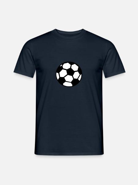 Fussball Ball - Männer T-Shirt - Navy