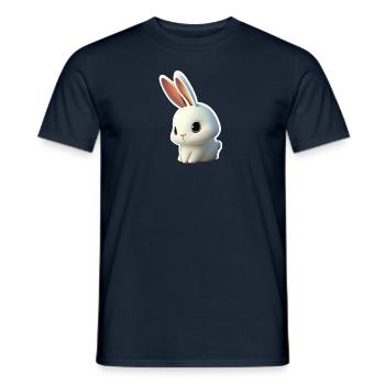 Cute Little Comic Bunny 1 - Men's T-Shirt - navy - Front - AI Model Male 178 light (178cm)