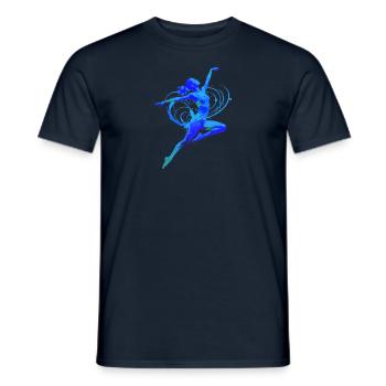 Frau,turnerin,rsg, gymnastik, illustration - Männer T-Shirt - Navy - Vorne - AI Model Male 178 light (178cm)
